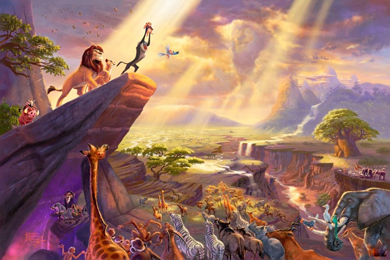 Thomas Kinkade Disney Dreams Collection VII The Lion King